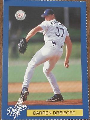 Darren Dreifort, #37, LAPD Dare Dodgers Baseball Card, GOOD Darren Dreifort, #37, LAPD Dare Dodgers Baseball Card, GOOD