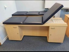 Medical Practice Treatment Couch - 3 Sections - Blue - Unused