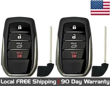 2x New Quality Replacement Proximity Key Fob For 2020-2021 Toyota Land Cruiser
