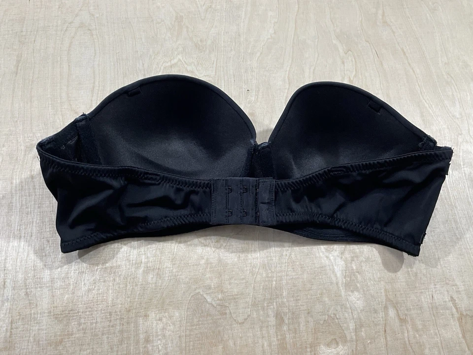 Sujetador con aros sin tirantes de varias vías Fashion Forms para mujer talla 34C negro Foto 4 de 4