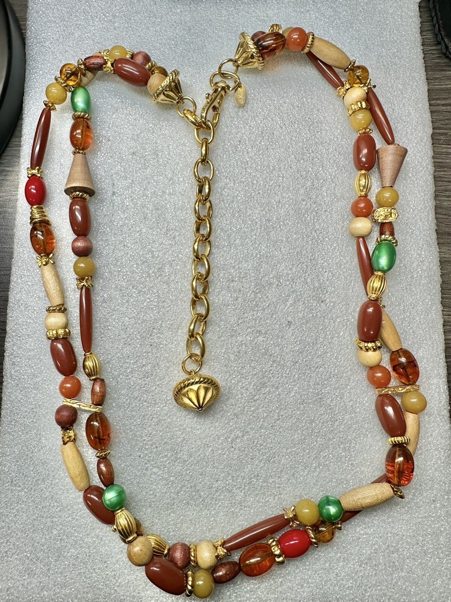 Vintage EXP made In Korea Double Strand Oversized 36” Statement