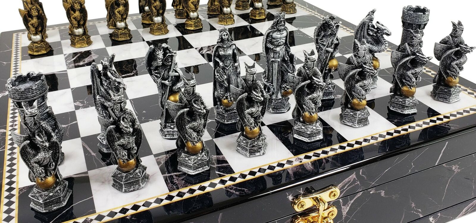 Medieval Crusades Chess Set & Board - Fantasy Gifts & Collectibles —  FairyGlen Store