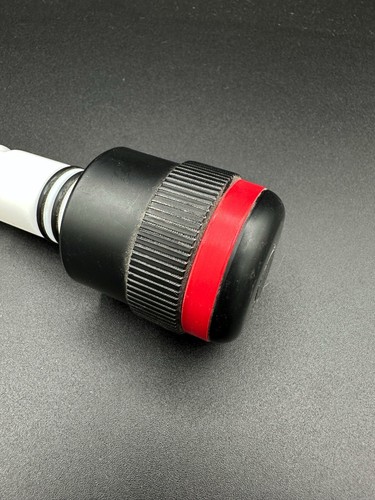 CHEMGLASS PTFE Drain Valve High Temp Red 0-14mm Stem Control Knob CG-911-A-10 - Picture 3 of 3