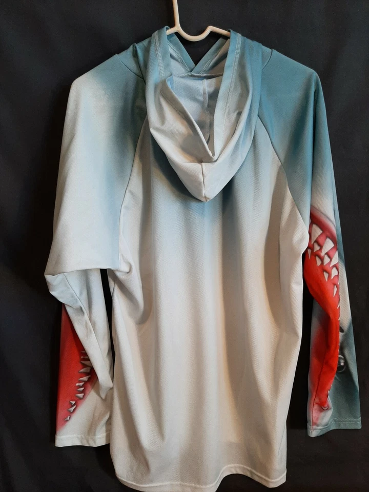 MOUTHMAN Hooded SHARK Sport Shirt - Adult Large - Image 4 of 4