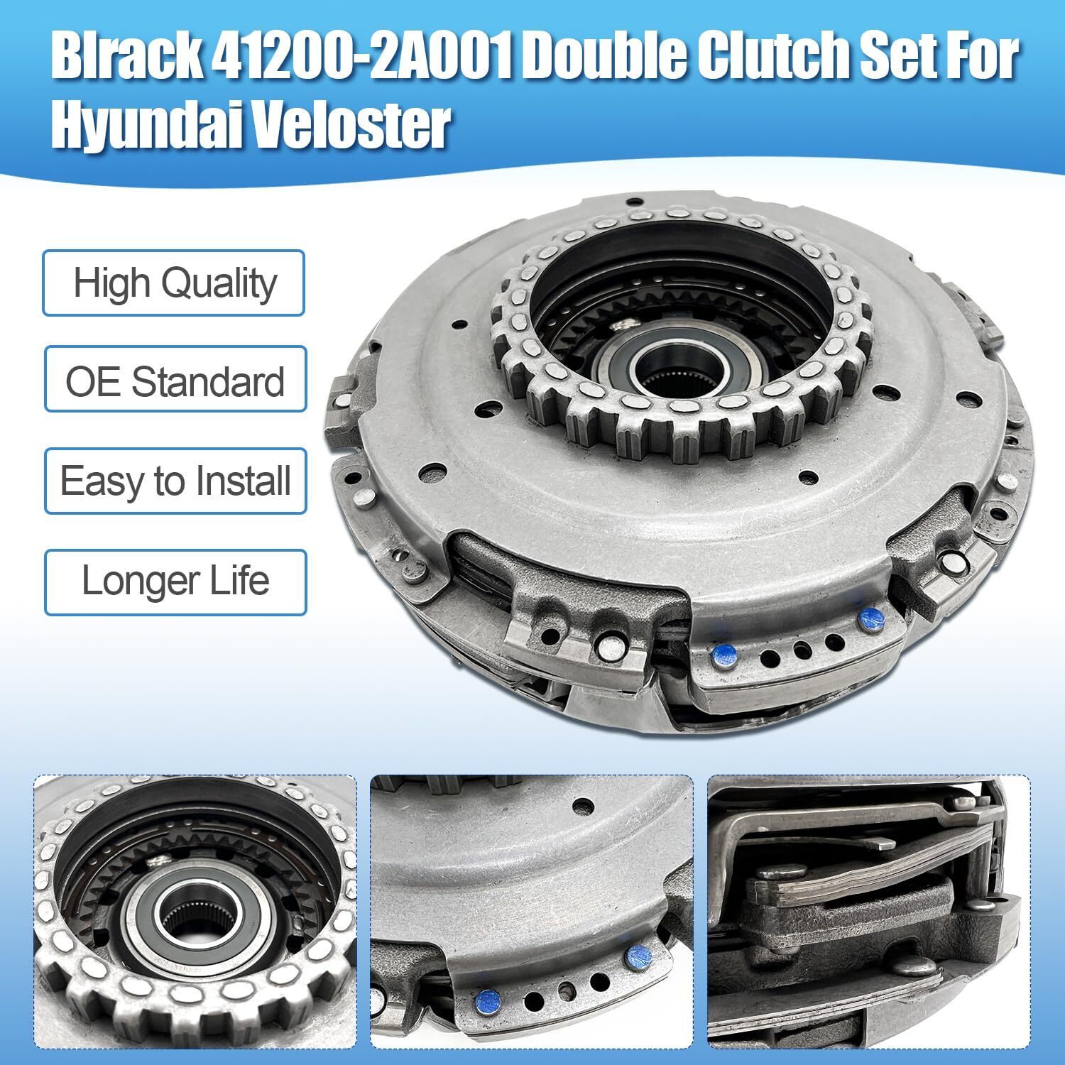 41200-2A001 Double Clutch Set For Hyundai Veloster 2012-2017 1.6L 412002A001