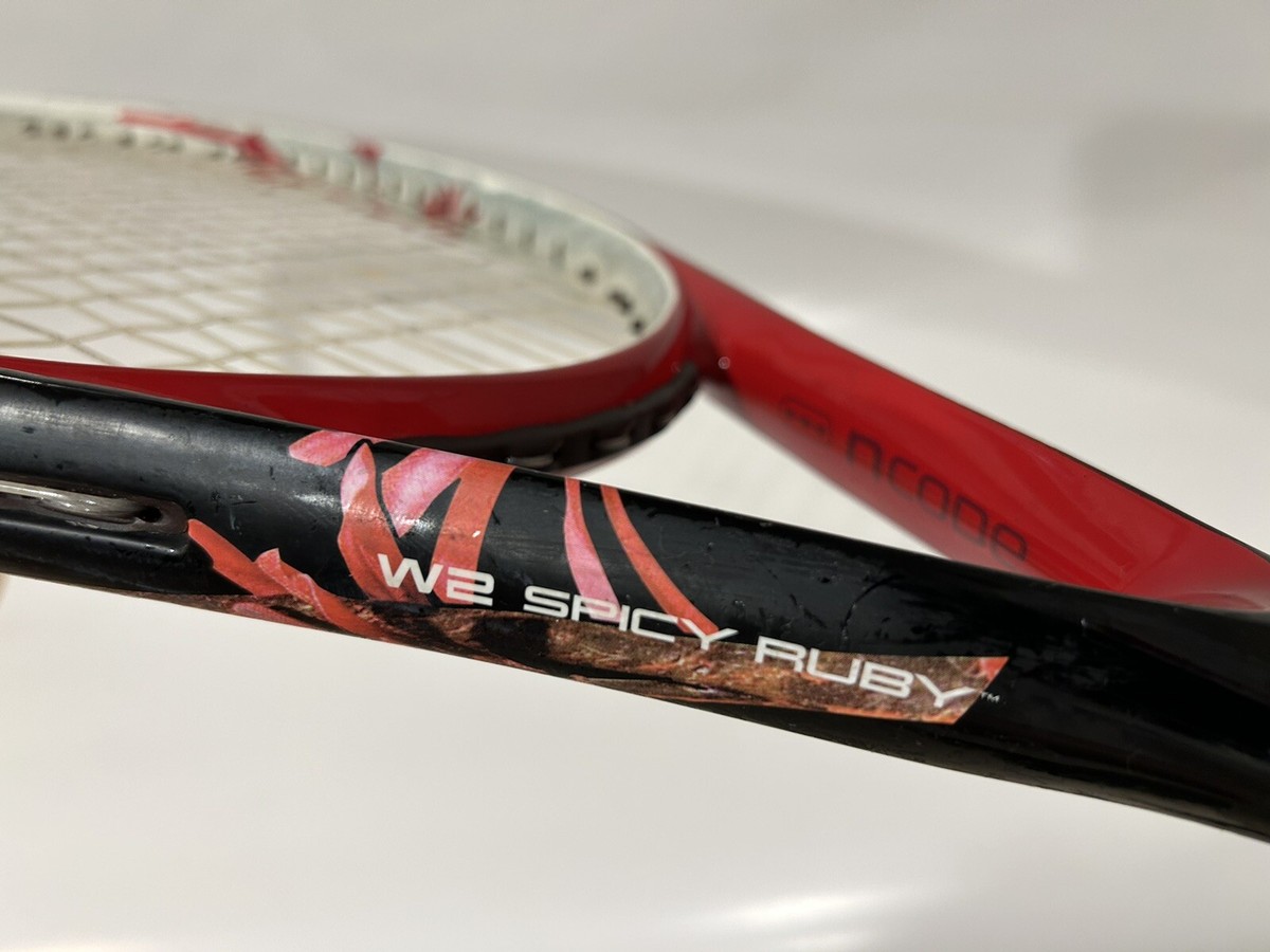 Wilson W2 Spicy Ruby 117 head head 4 1/4 grip Tennis Racquet