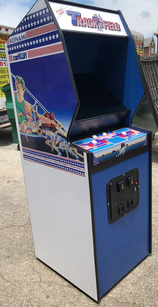 TRACK & FIELD COIN OP-ARCADE MACHINE WITH NEW PARTS & LCD