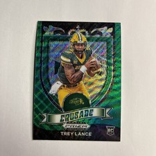 2021 Panini Prizm Draft Picks - Crusade Green Wave Prizm #164 Trey Lance (RC)