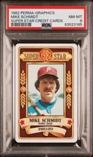 1982 Perma-Graphics Super Star Mike Schmidt PSA 8