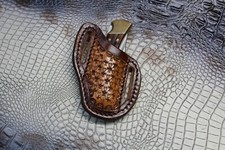 Pancake Leather Knife Sheath  Fits A Buck 110. Knife Not included
