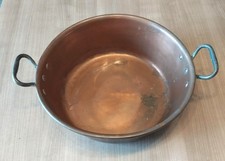 Bassine en cuivre à confiture 38 cm cuisine Française gastronomie 1,8 kg environ