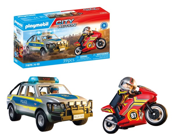 Playmobil Police Pick-Up Truck Pursuit Speelset Met Figuren, Achterv (Us Import)-image