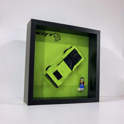 Vitrinenrahmen Case für LEGO  Speed Champions Dodge Challenger SRT Hellcat 77237