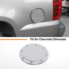 Chrome Fuel Filter Tank Gas Door Sticker Cover for Chevy Tahoe/Suburban1999-2006