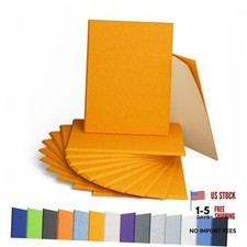 12 Pack Rectangle Acoustic Panels Self Adhesive Rectangle 16 12in 12pcs Orange