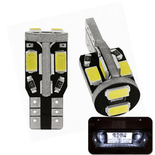 2pcs 6000k White 168 2821 2825 W5w Car Led License Plate Light Bulbs T10 194 175