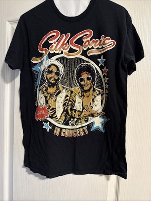 Silk Sonic Live In Concert Tour Merch Sz M Las Vegas Bruno Mars Anderson Paak