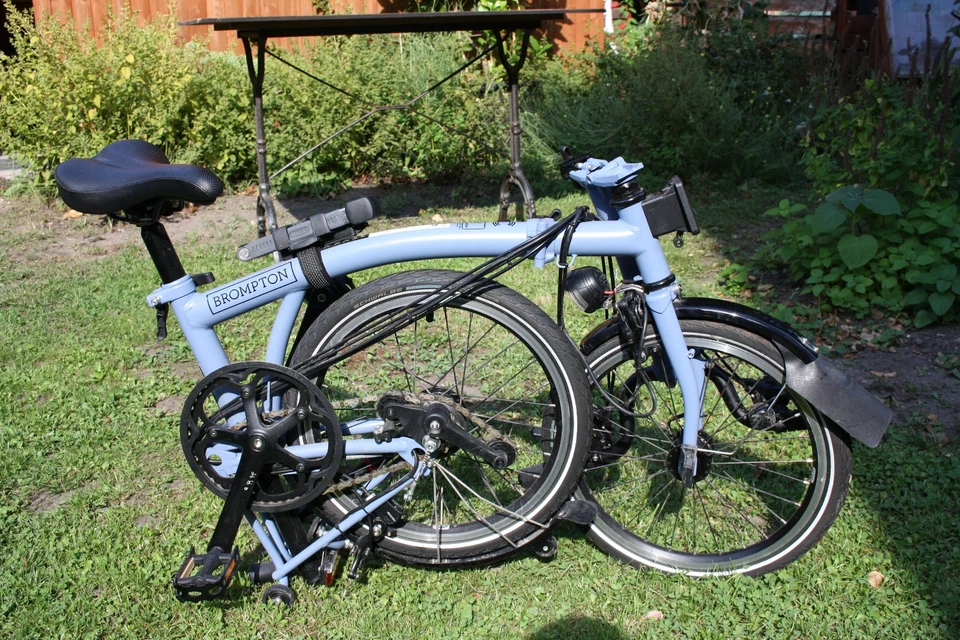 Faltrad Brompton C Line Explore ( 6 Speed) M- Lenker / cloud blue matt - Bild 3 von 4