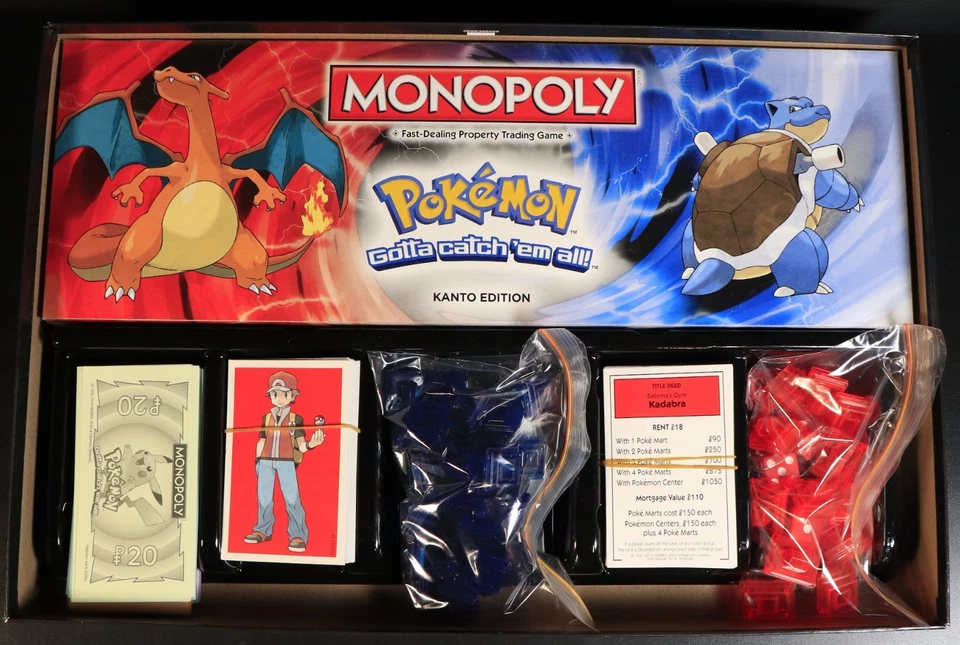 Monopoly Pokemon Edition Board Game 2014 Complete with All Pieces - image 4 of 4