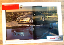 ALFA ROMEO GT 2004 RAHMENBARE WANDKUNST ORIGINAL AUTO MAGAZIN WERBUNG
