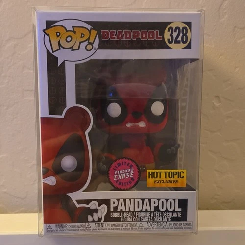 Funko Marvel Deadpool Pandapool 328 Flocked Chase Hot Topic Exclusive