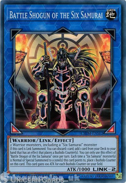 CHIM-ENSE2 Battle Shogun of the Six Samurai Super Rare LTD Edition Mint YuGiOh C