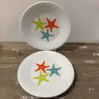 Fiestaware 2 Retired Fiesta Belk Exclusive Coastal Starfish Luncheon Plates