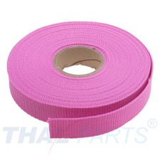 10m Gurtband 25mm Breit ca. 1,6mm stark rosa Polypropylen