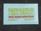 Rear (only) decal for Matchbox Lesney 10c Foden Tate& Lyle Sugar Container