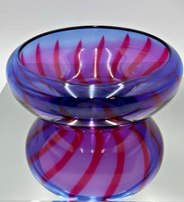 Vintage Art Glass Bowl By Jan Erik Ritzman Sven-ke Carlsson - Transjo Hytta