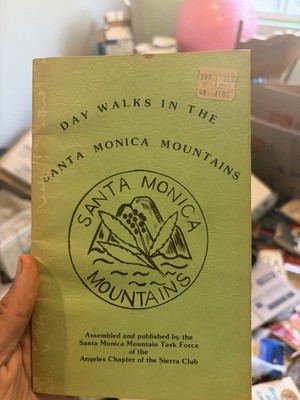 DAY WALKS IN THE SANTA MONICA MOUNTAINS Paperback Book Sierra Club 1980