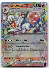Cinderace ex #38/217 (Holo) (NM) ME: Ascended Heroes ASC Pokemon