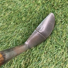 Antique Semi Steel Mallet Putter Hickory Shaft RH 34" C1 1920