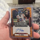 2025 Panini Prizm Draft Picks Football Orange Wave Tre Harris #SS-THS
