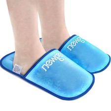 NEWGO Gel Ice Slippers Ice Pack for Foot Cold Therapy, Cooling Ice Pack Slipp...