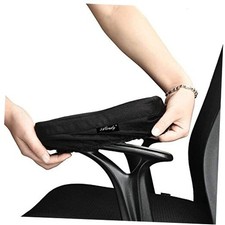 Ergonomic Memory Foam Office Chair Armrest Pads, Comfy Gaming Medium, Black