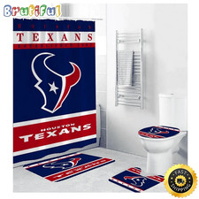 Houston Texans Football Theme Bathroom Sets or Shower Curtain.