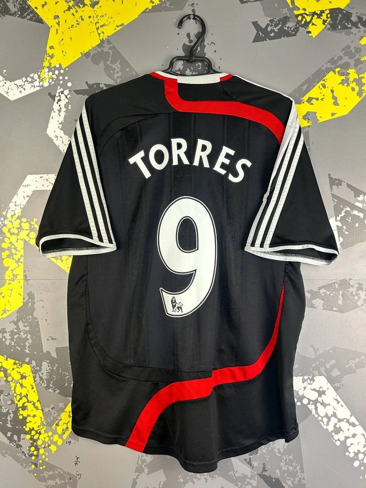 Camiseta Torres Liverpool Tercera camiseta de fútbol 2007 - 2008 Adidas Hombre Talla M/L ig93 Foto 2 de 4