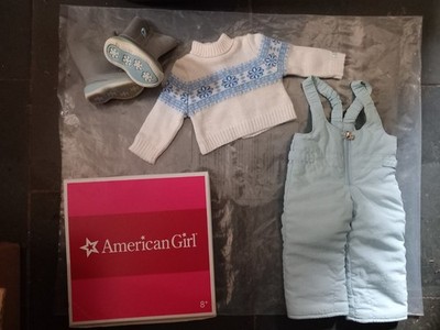 American Girl Chrissa Snow Outfit, verpackt, gebraucht, retired