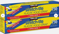 Kirkland Signature Stretch-Tite Food Wrap 11 7/8" x 758 ft, 2count Fast Shipping
