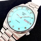 Vintage Seiko 5 Automatic Watch 6309-9060 Turquoise Dial Gem Markers - Working
