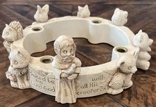 Abbey Press Candle Wreath St Francis Of Assisi Animals Canticle of the Sun Rare