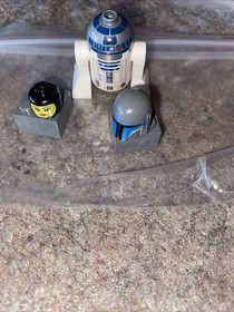 Lego Jengo Fett HELMET & Female Baclava Head RARE + Bonus R2D2