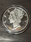 US Mercury Dime 2 Troy Oz .999 Fine Silver Round Coin