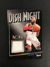 2018-19 Panini Noir #DN-JWL John Wall Dish Night Memorabilia /65 Wizards