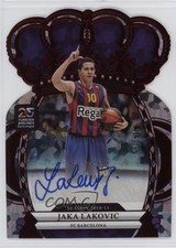 2024-25 Panini Crown Royale EuroLeague Crystal Red 19/25 Jaka Lakovic Auto 3d3