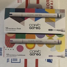 Copic Acrea Lot 2 12 Pack 24 Markers Dusk - Luminous NEW C48