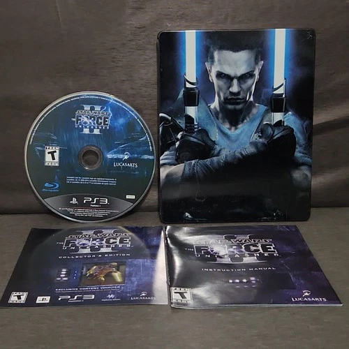 Star Wars The Force Unleashed II PS3 Game SteelBook Collector's LucasArts