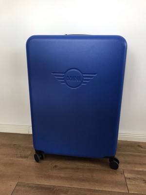 GENUINE MINI COOPER TROLLEY SPINNER WING LOGO DEBOSSED HARD CASE 80225B320E2