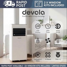 Devola 7000 BTU Portable AC Air Conditioner Conditioning 3 in 1 Unit- Rapid Post
